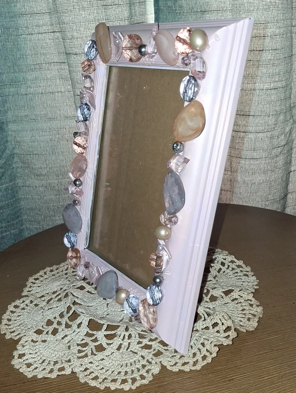 Handcrafted Pink Decorative Photo Frame - Brand: